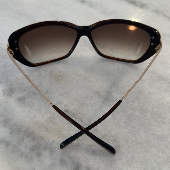 Oliver people’s brown and gold sunglasses - Picture 4 of 6